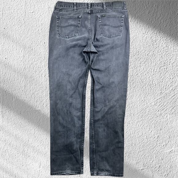 LEE Black Jeans Regular Fit Men's W38xL36 - Picture 2 of 5